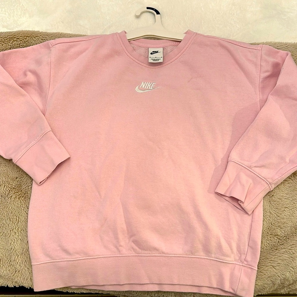 Youth Medium pink Nike sweatshirt